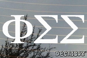 Phi Sigma Sigma Vinyl Die-cut Decal