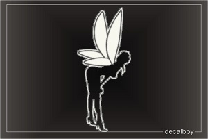 Fairy Bending Car Window Decal