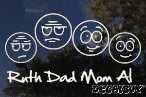 Family Faces Window Custom Decal