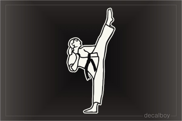Fight Like A Girl Window Decal