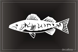 Salmon Window Decal