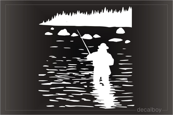 Fishing Lines Window Decal