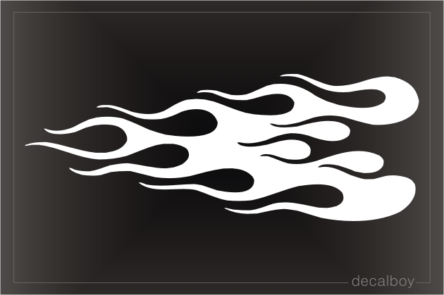 Flame Pinstripe Design Decal