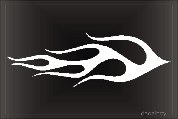 Flame Speed Die-cut Decal