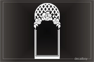 Flower Frame Die-cut Decal