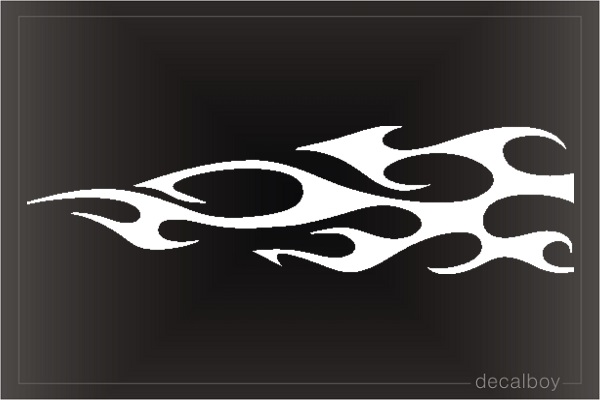 Flame Design Die-cut Decal