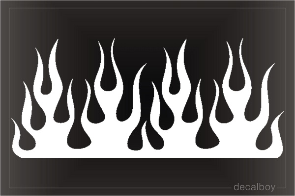 Flame Clipart Die-cut Decal