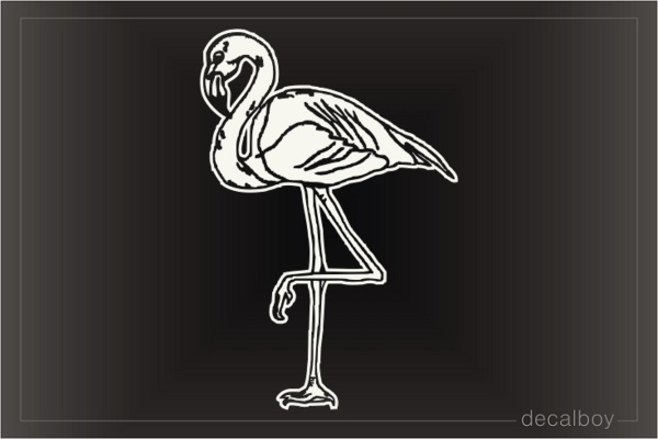 Flamingo Window Decal