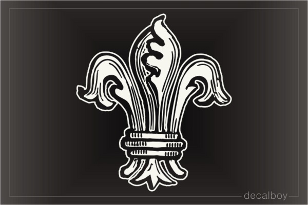 Fleur De Lis 455 Car Decal