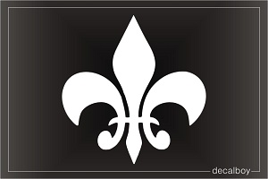 Fleur De Lis Solid Car Decal