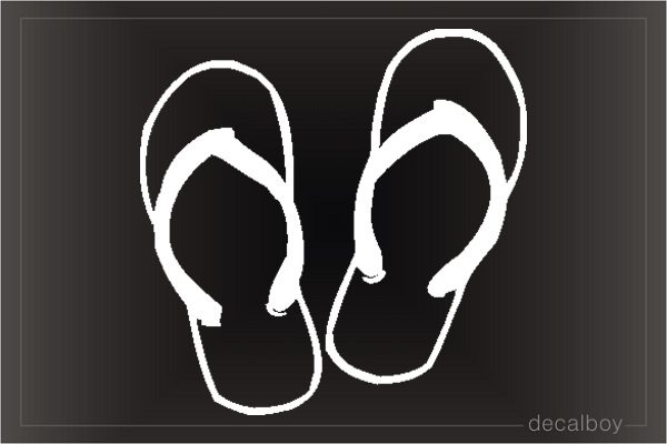 Flip Flop Car Decal