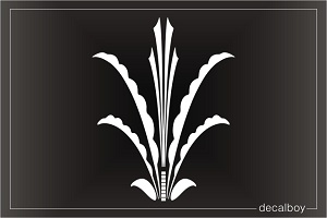 Flower Tribal Plant Window Decal