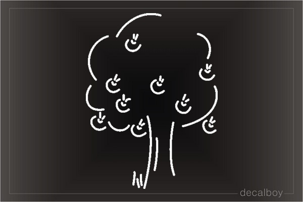 Apple Tree Window Decal