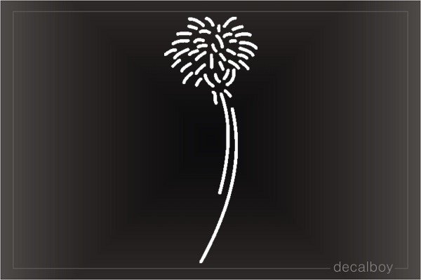 Dandelion Plant Window Decal