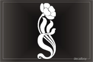 Flower Design Window Decal