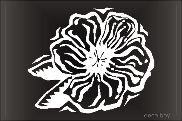 Flower Blooming Window Decal