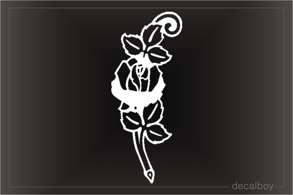 Blooming Flower Window Decal