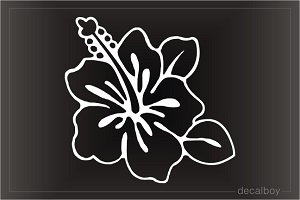 Hawaiian Flower Ilima Car Window Decal