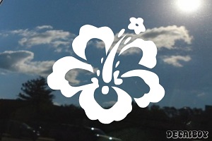 Flower Hawaiian Hibiscus Car Window Decal