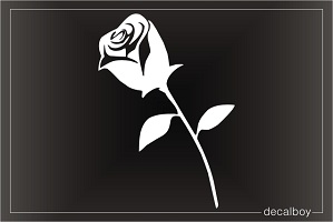 Rose Single Window Decal