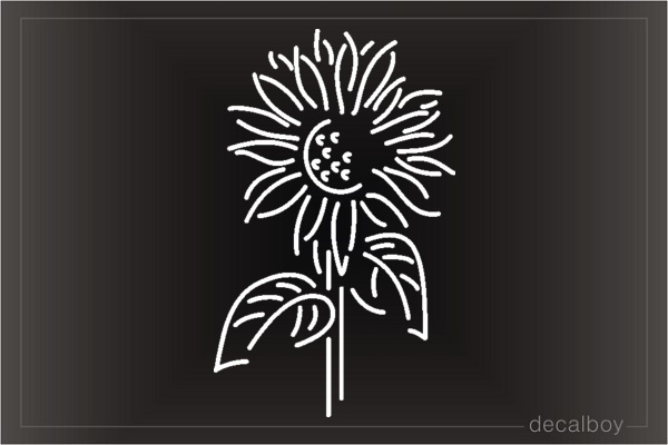 Sunflower 567 Car Window Decal