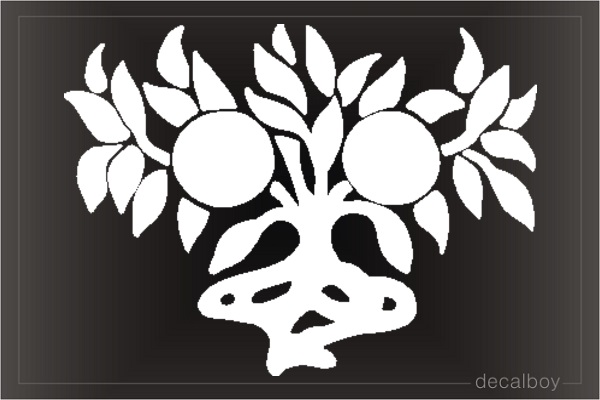 Pomegranate Tree Window Decal