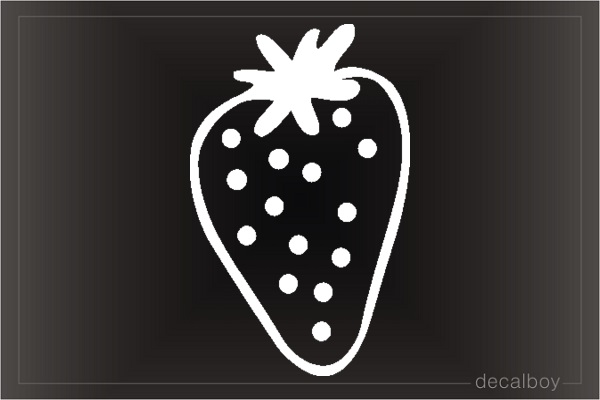 Strawberry 987 Car Window Decal