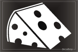 Cheese 3 Car Window Decal