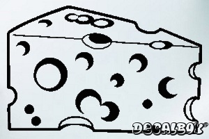 Cheese 4 Car Window Decal