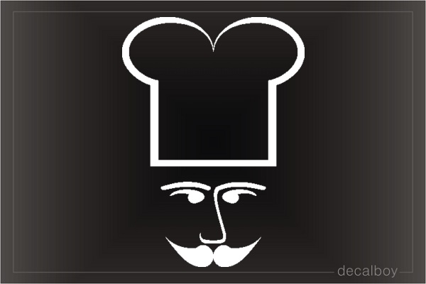 Chef 12 Car Window Decal