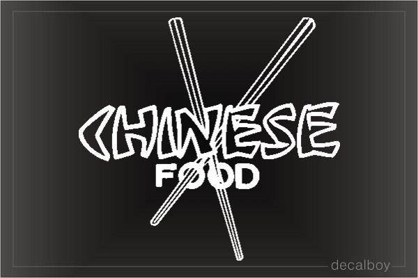 Chinese Car Window Decal