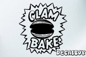 Clambake Car Window Decal