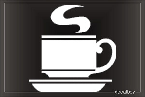 Cup Of Coffee Car Window Decal