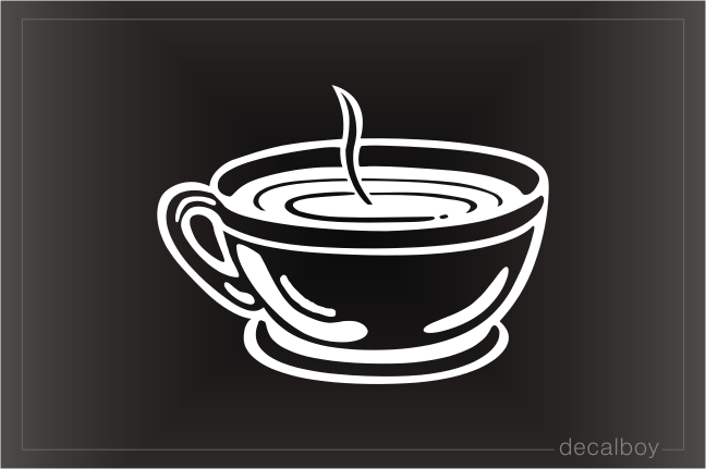 Java Coffee Car Window Decal