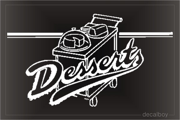 Dessert Car Window Decal