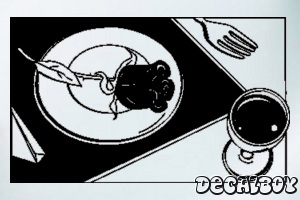 Dining Car Window Decal
