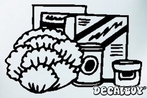 Food Pack Car Window Decal