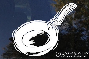 Frying Pan Car Window Decal