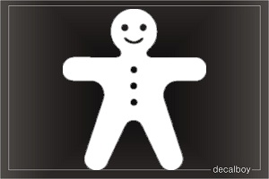 Gingerbread Car Window Decal