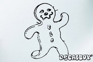 Gingerman Car Window Decal