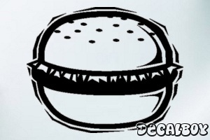 Hamburger Car Window Decal