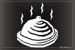 Hot Plate Car Window Decal