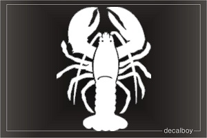 Lobster 12 Car Window Decal
