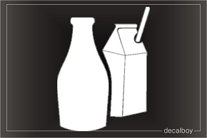 Milk Car Window Decal