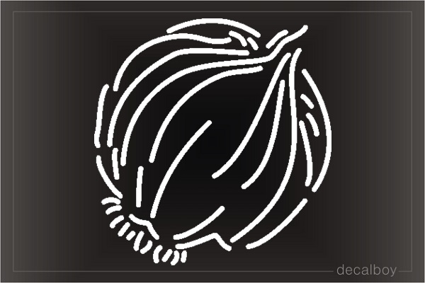 Onion Car Window Decal