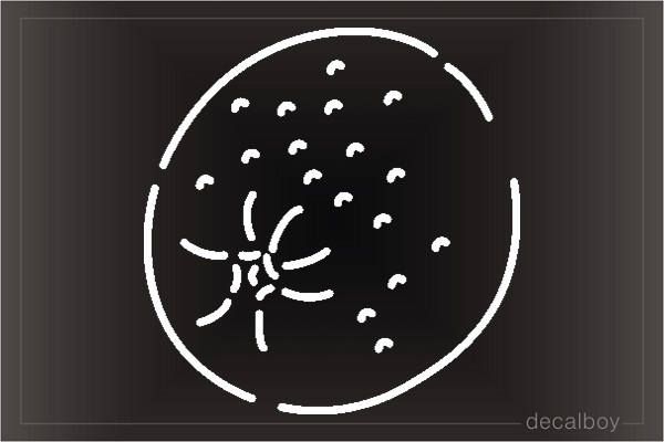 Orange Car Window Decal
