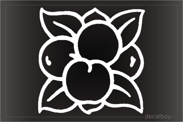 Orange 44 Car Window Decal