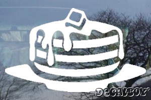 Pancakes Car Window Decal
