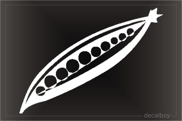 Peas Car Window Decal