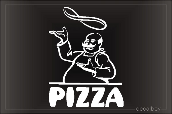 Pizza Car Window Decal